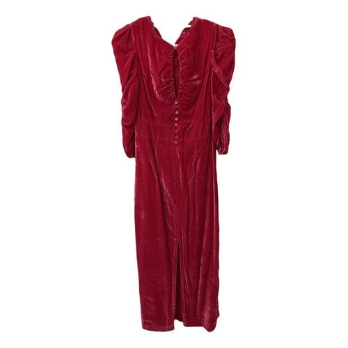 Pre-owned Rachel Antonoff Velvet Mid-length Dress In Pink