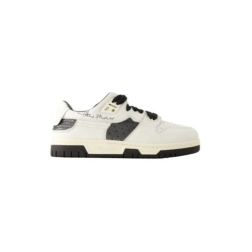 Pre-owned Acne Studios Leather Trainers In White
