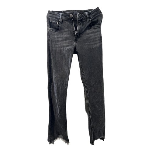 Pre-owned Maje Slim Jeans In Black