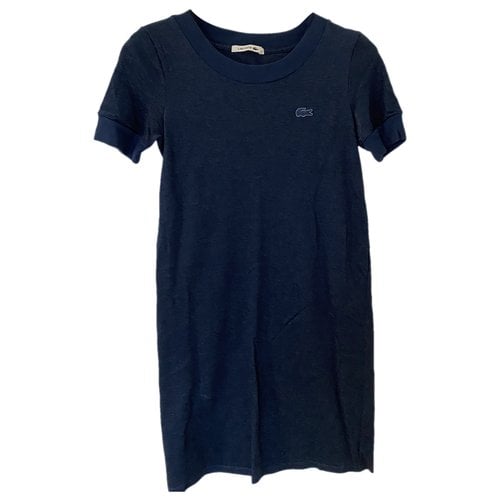 Pre-owned Lacoste Mini Dress In Navy