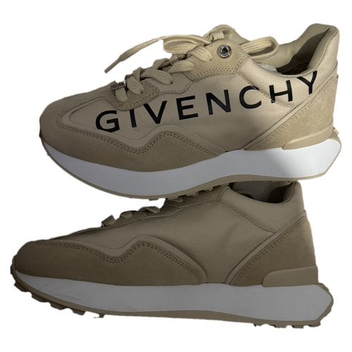 Pre-owned Givenchy Cloth Trainers In Beige