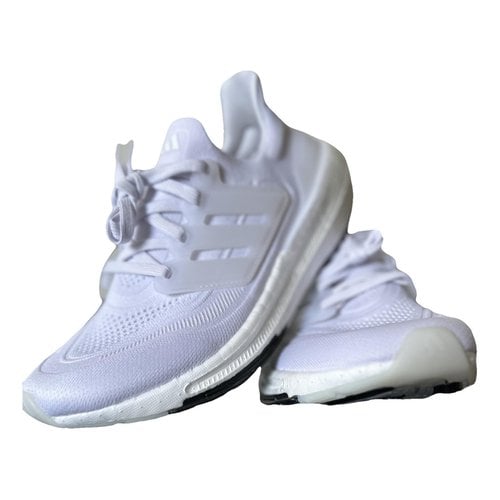Pre-owned Adidas Originals Ultraboost Cloth Trainers In White
