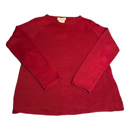 Pre-owned Max Mara Linen Jumper In Red