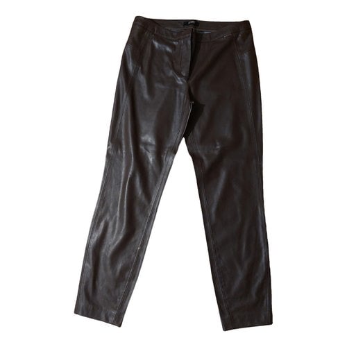 Pre-owned Seventy Straight Pants In Brown