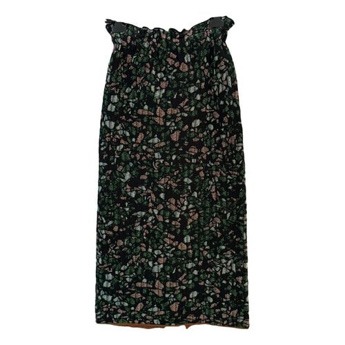 Pre-owned Viki-and Wool Mid-length Skirt In Green