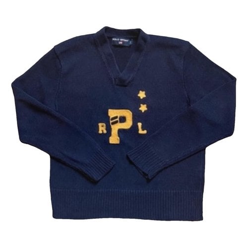 Pre-owned Polo Ralph Lauren Linen Sweatshirt In Navy