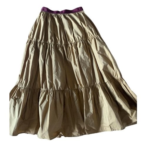 Pre-owned Maliparmi Mid-length Skirt In Yellow