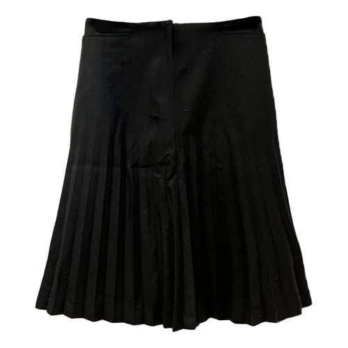 Pre-owned Fendi Wool Mid-length Skirt In Black