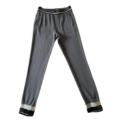 Pre-owned Dolce & Gabbana Trousers In Grey