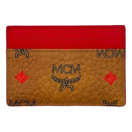 Pre-owned Mcm Cloth Card Wallet In Multicolour
