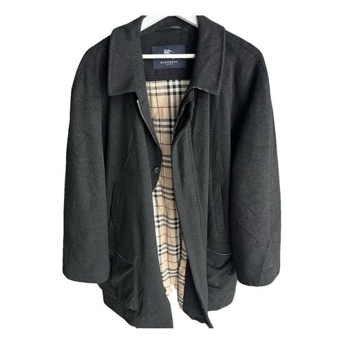 Pre-owned Burberry Cashmere Dufflecoat In Black