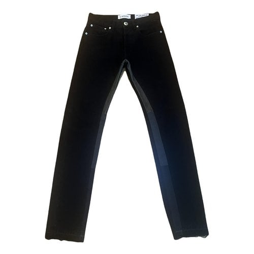 Pre-owned Lanvin Jeans In Black