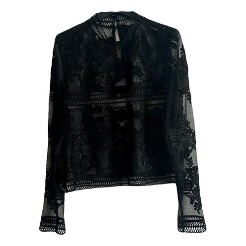 Pre-owned Marella Lace Blouse In Black