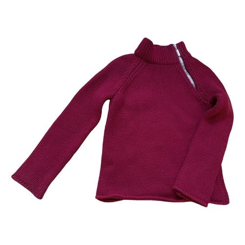 Pre-owned Louis Vuitton Cashmere Jumper In Burgundy