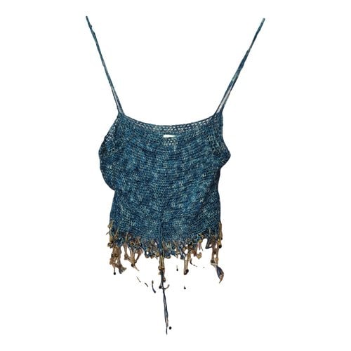 Pre-owned Anna Sui Camisole In Blue