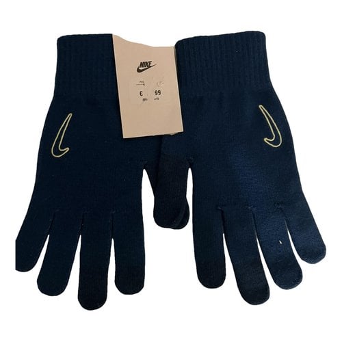 Pre-owned Nike Gloves In Blue