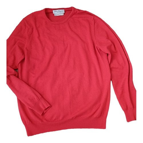 Pre-owned Ferragamo Wool Jumper In Red