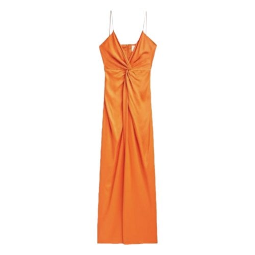 Pre-owned Massimo Dutti Maxi Dress In Orange
