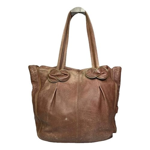Pre-owned See By Chloé Leather Tote In Brown