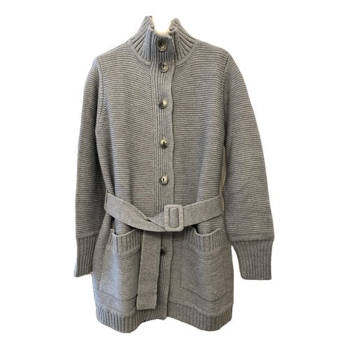 Pre-owned Luisa Spagnoli Wool Twin-set In Grey