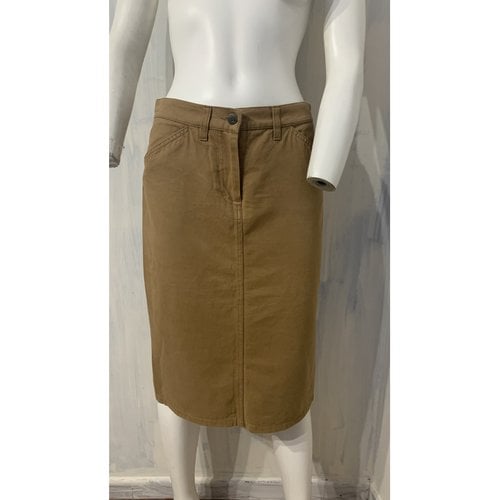 Pre-owned Marella Mid-length Skirt In Camel