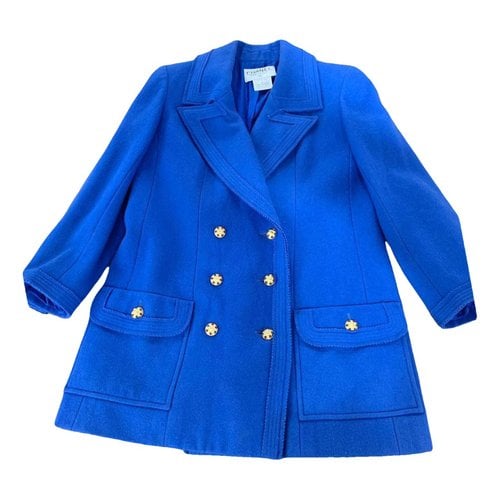 Pre-owned Chanel Wool Jacket In Blue
