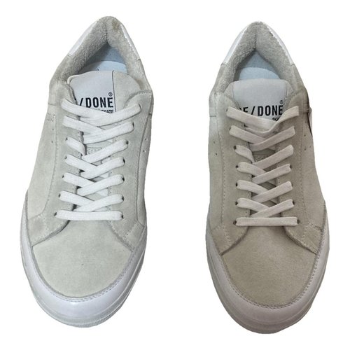 Pre-owned Re/done Leather Trainers In White