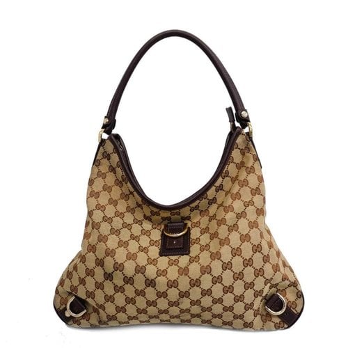 Pre-owned Gucci Cloth Handbag In Beige