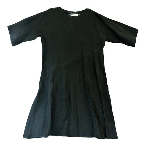 Pre-owned Sofie D'hoore Linen Mid-length Dress In Black