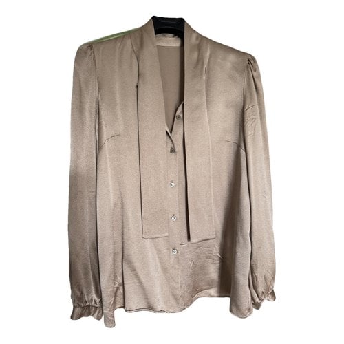 Pre-owned Dolce & Gabbana Silk Blouse In Gold
