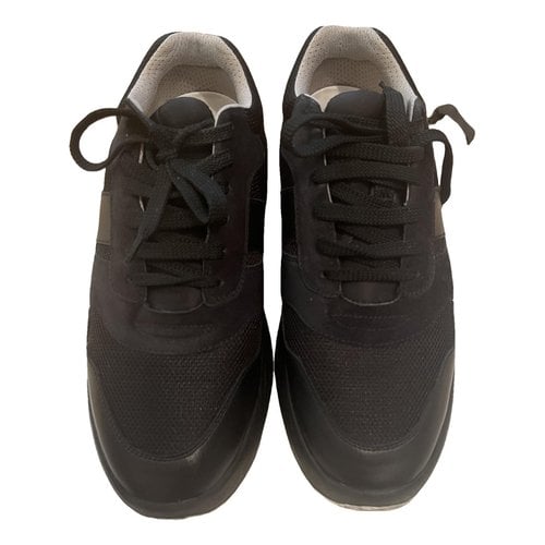 Pre-owned Celine Leather Trainers In Black