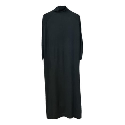 Pre-owned Malo Cashmere Maxi Dress In Green