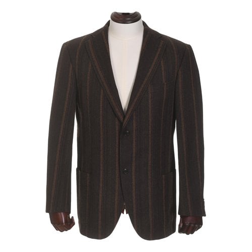 Pre-owned Tommy Hilfiger Wool Jacket In Brown