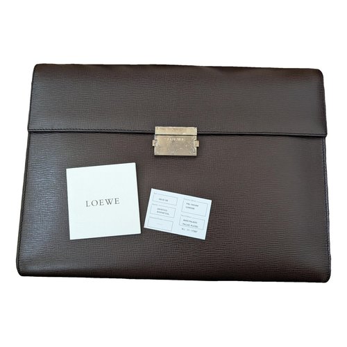 Pre-owned Loewe Leather Small Bag In Brown