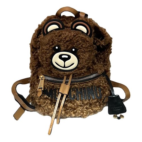 Pre-owned Moschino Backpack In Brown