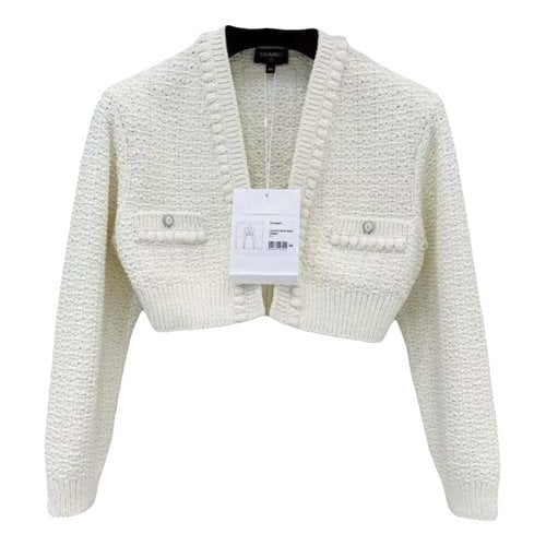 Pre-owned Chanel Cardigan In White
