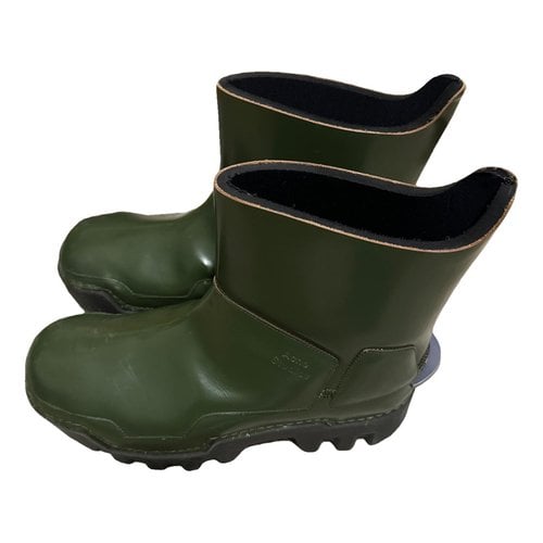 Pre-owned Acne Studios Boots In Green