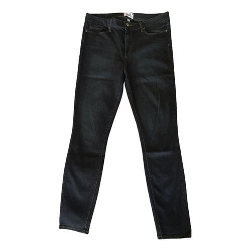Pre-owned Paige Slim Jeans In Navy