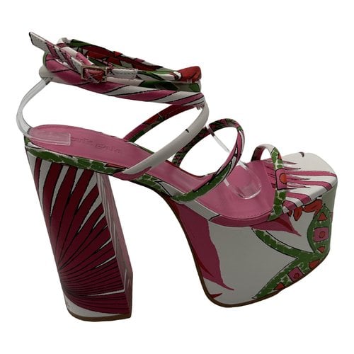 Pre-owned Cult Gaia Leather Heels In Multicolour