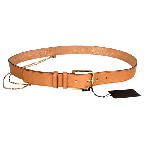 Pre-owned Dsquared2 Leather Belt In Beige