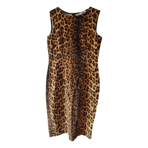 Pre-owned Moschino Mini Dress In Brown
