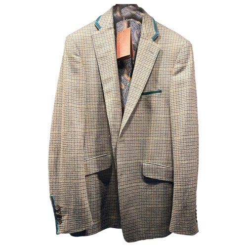 Pre-owned Etro Wool Vest In Green