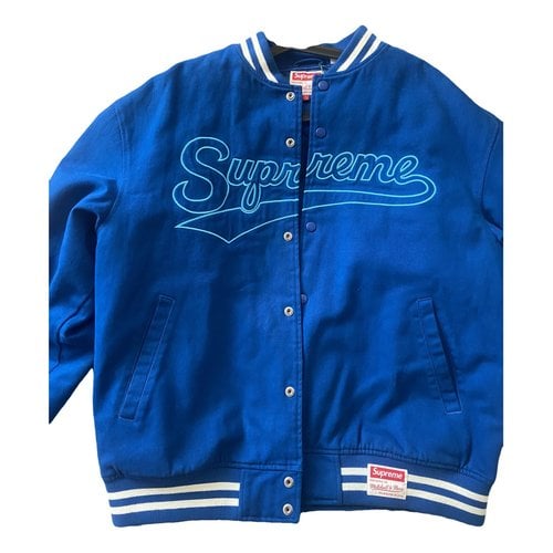 Pre-owned Supreme Coat In Blue
