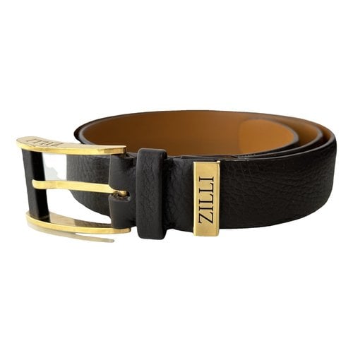 Pre-owned Zilli Leather Belt In Brown