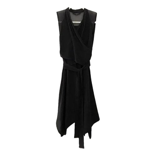 Pre-owned Allsaints Mini Dress In Black