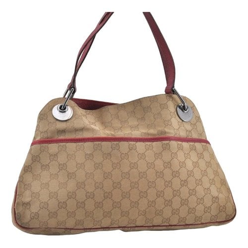 Pre-owned Gucci Eclipse Handbag In Beige
