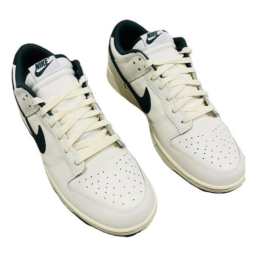 Pre-owned Nike Leather Low Trainers In Multicolour