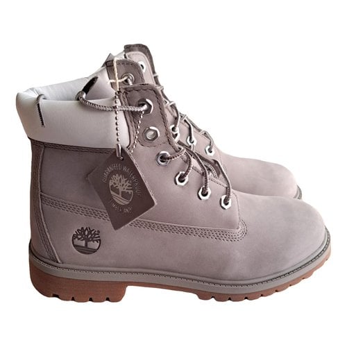 Pre-owned Timberland Boots In Grey