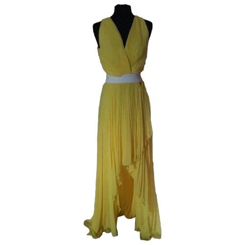 Pre-owned Mangano Maxi Dress In Yellow