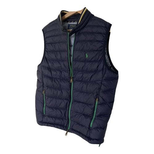 Pre-owned Polo Ralph Lauren Puffer In Navy